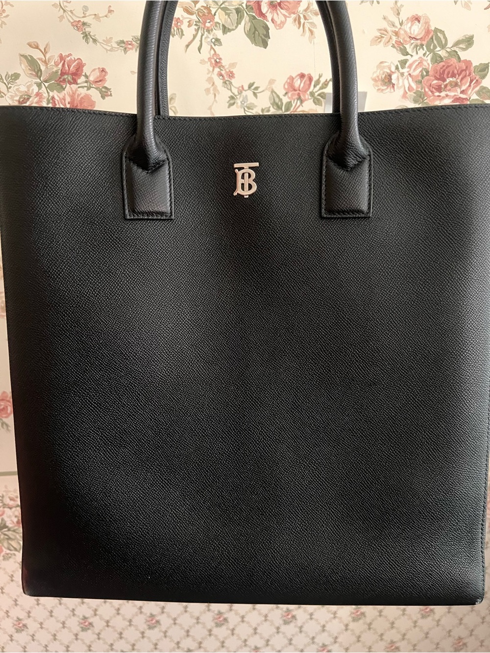 Burberry slim Denny tote bag calf leather Italian detached adjustable strap